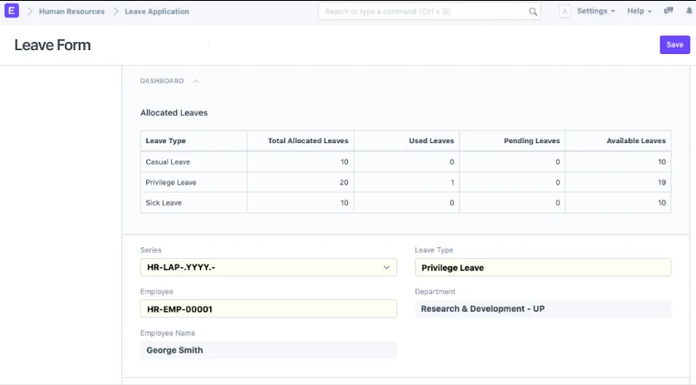 ERP Fast Track  Display